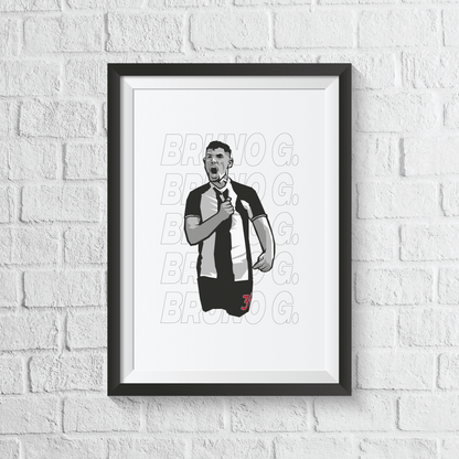 Bruno Guimaraes Newcastle Print