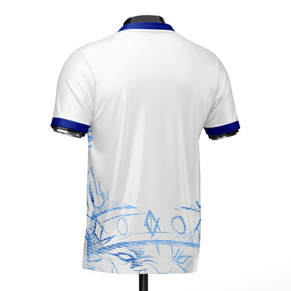 England Heritage Football Jersey White/Blue (Wolvate) Adult Short Sleeve_1