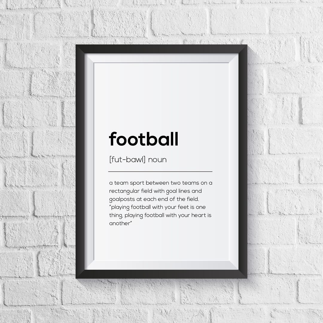 Football Definition Print