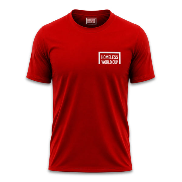 Homeless World Cup Mexico 26 Logo Red Tee