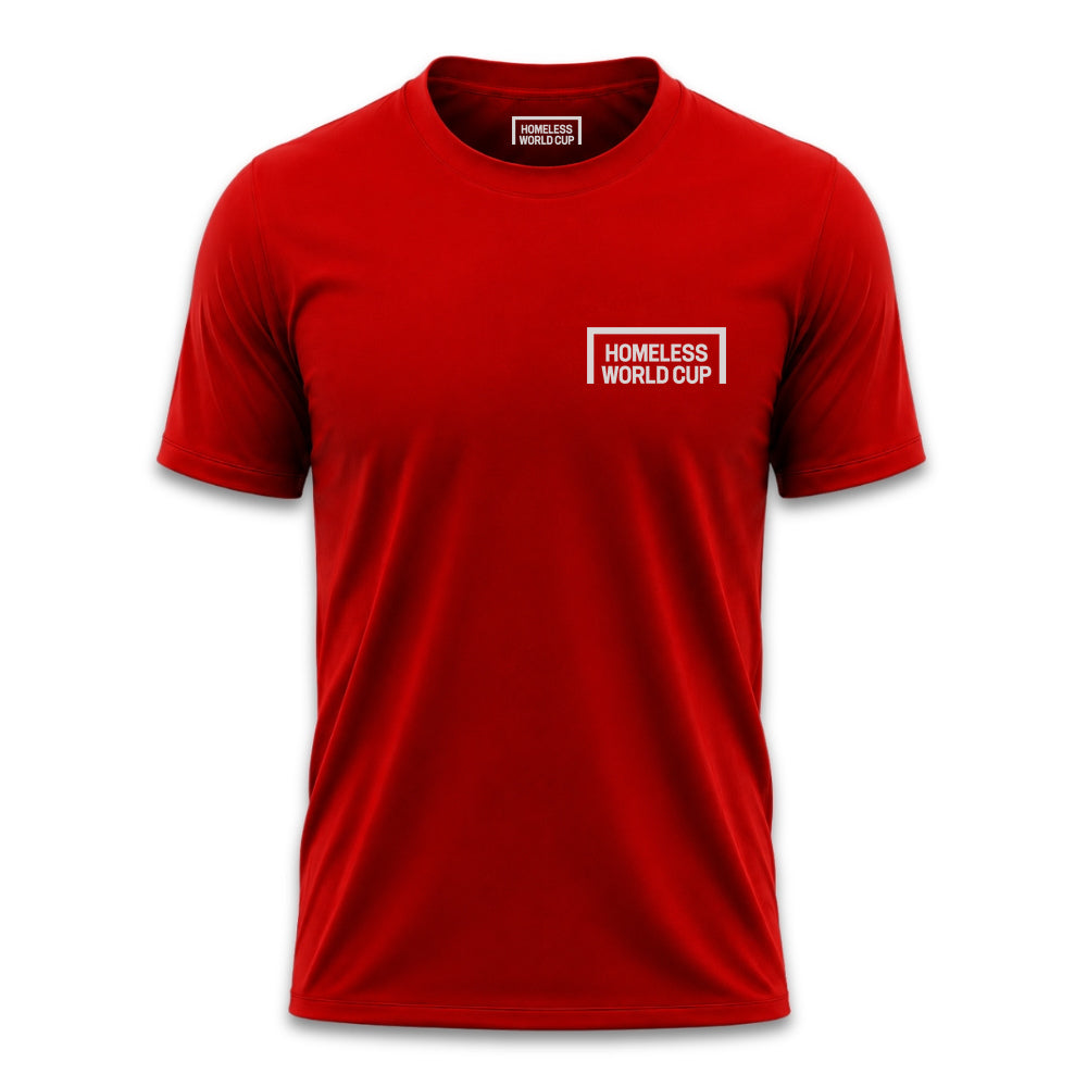 Homeless World Cup Mexico 26 Logo Red Tee