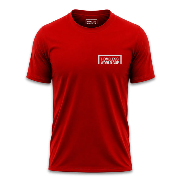 Homeless World Cup Mexico 26 Logo Red Tee