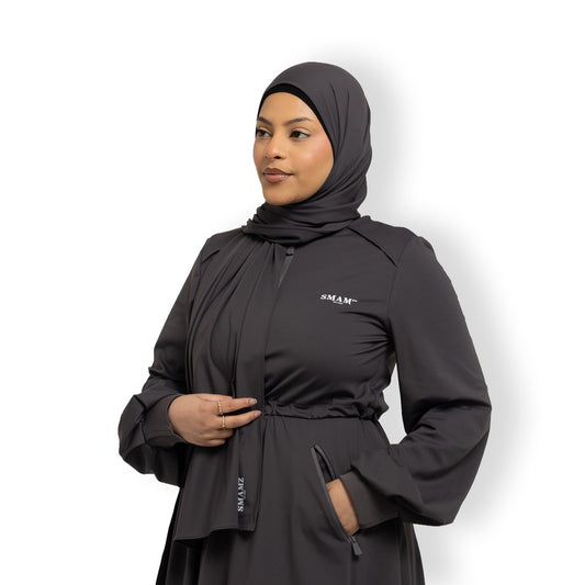 SMAMZ Modest Gymwear Hijab Grey
