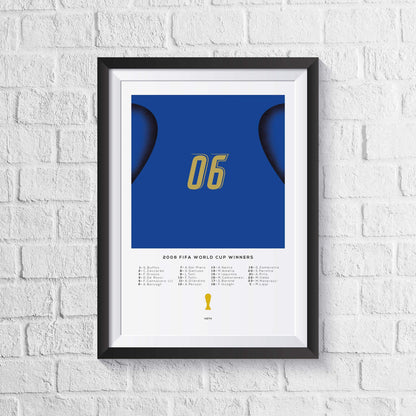 Italy 2006 World Cup Squad Print