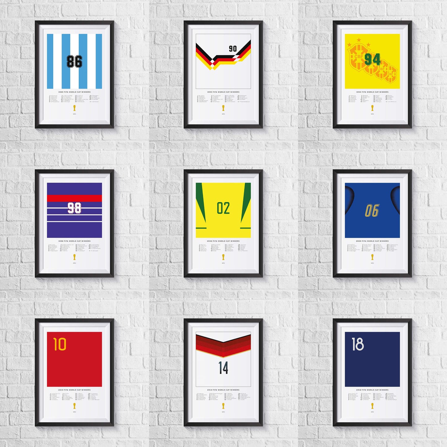 Argentina 1986 World Cup Squad Print