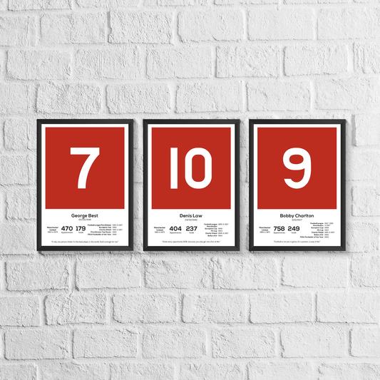 The Holy Trinity Legend Stats Print Set of 3