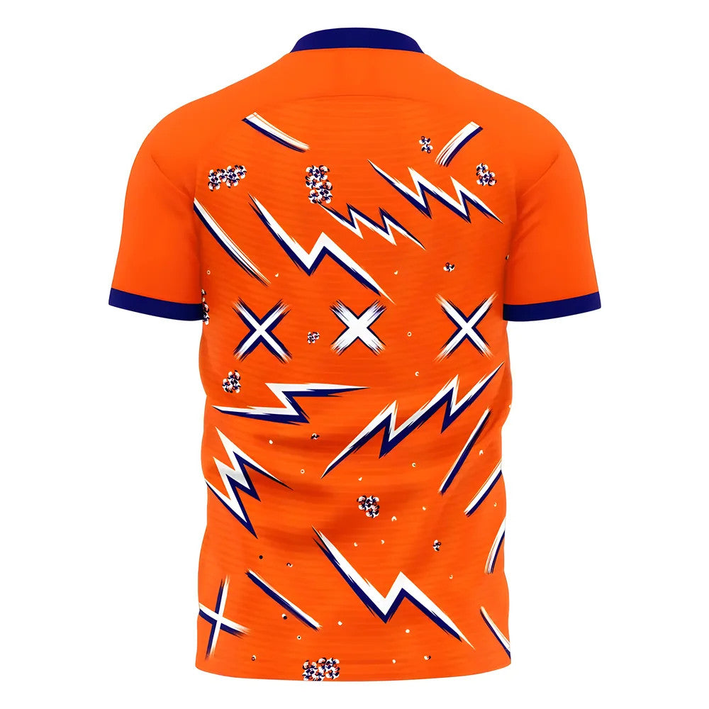  2025-2026 Netherlands Home Pre-Match Concept Shirt Kids Short Sleeve_1