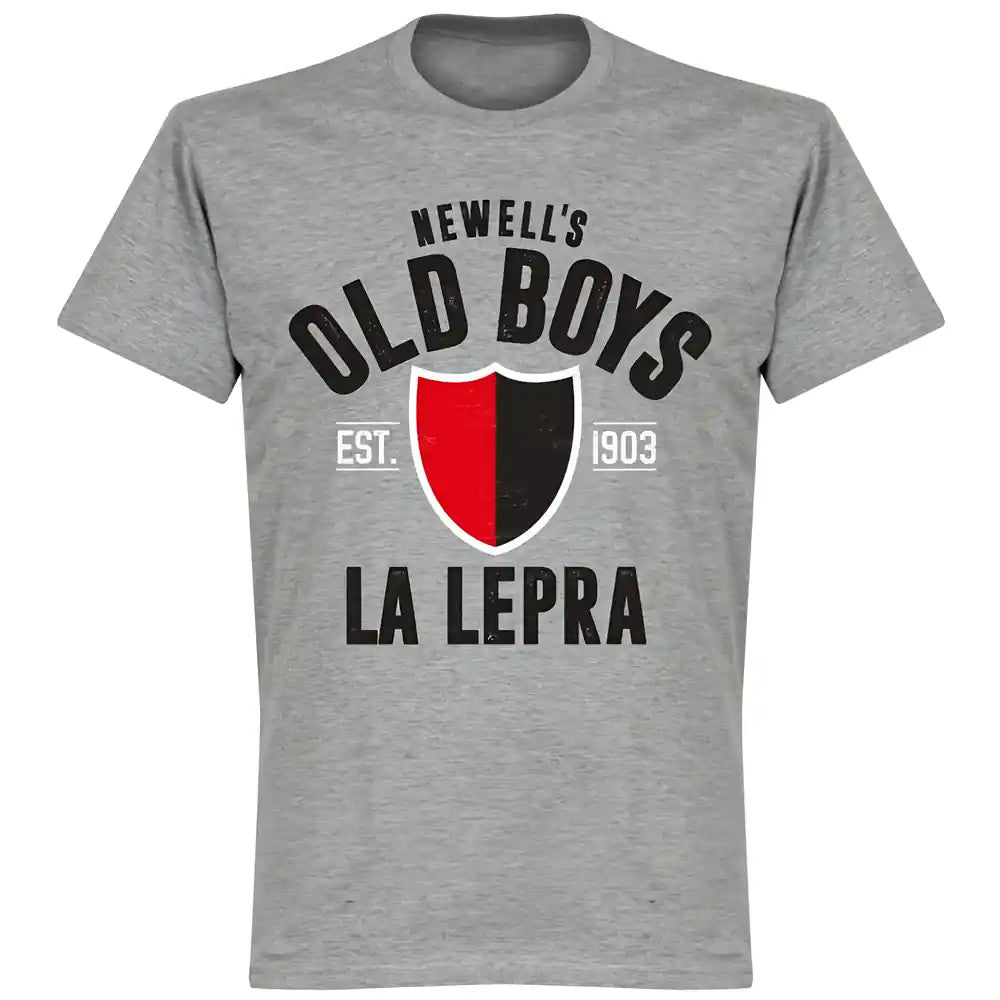 Newells Old Boys Established T-Shirt - Grey_0