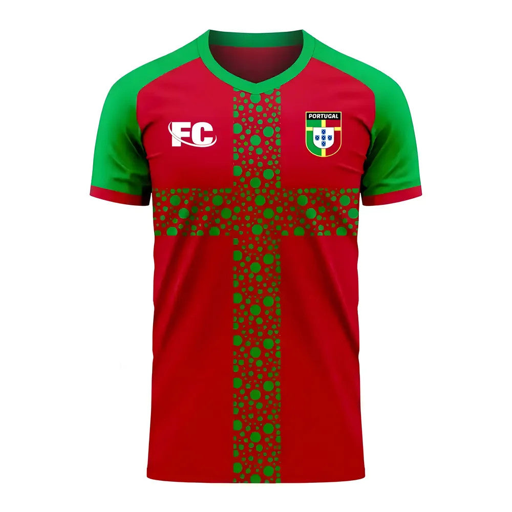 Portugal 2020-2021 Home Concept Football Kit (Fans Culture) - Kids_0