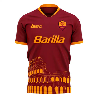 Roma 2025-2026 Home Concept Football Kit (Libero) (CAFU 2)_3