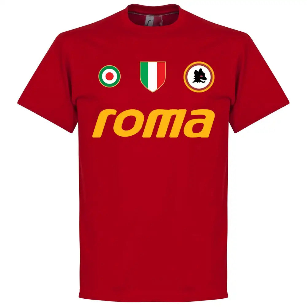Roma Vintage Team T-Shirt - Tango Red_1