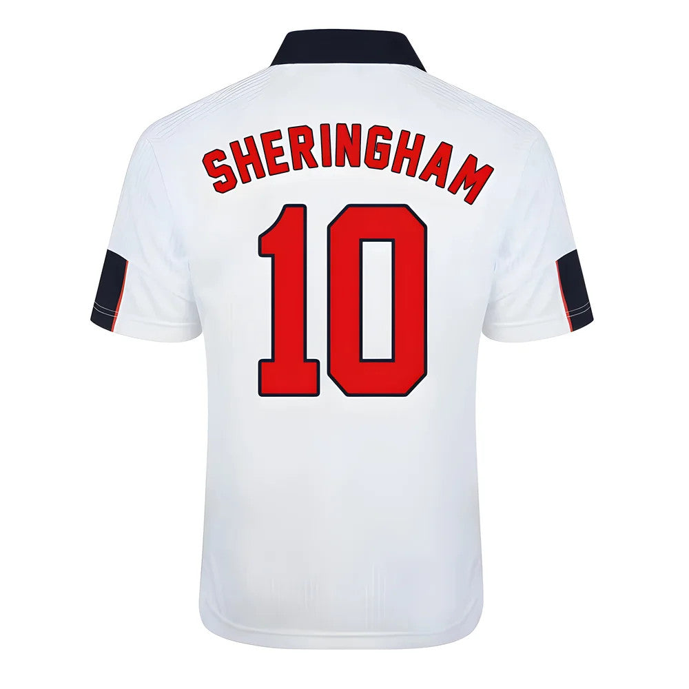 Score Draw England World Cup 1998 Home Shirt (Sheringham 10)_0