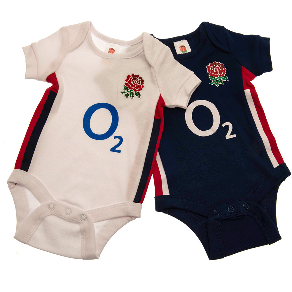 England RFU 2 Pack Bodysuit 9-12 Mths RB_0