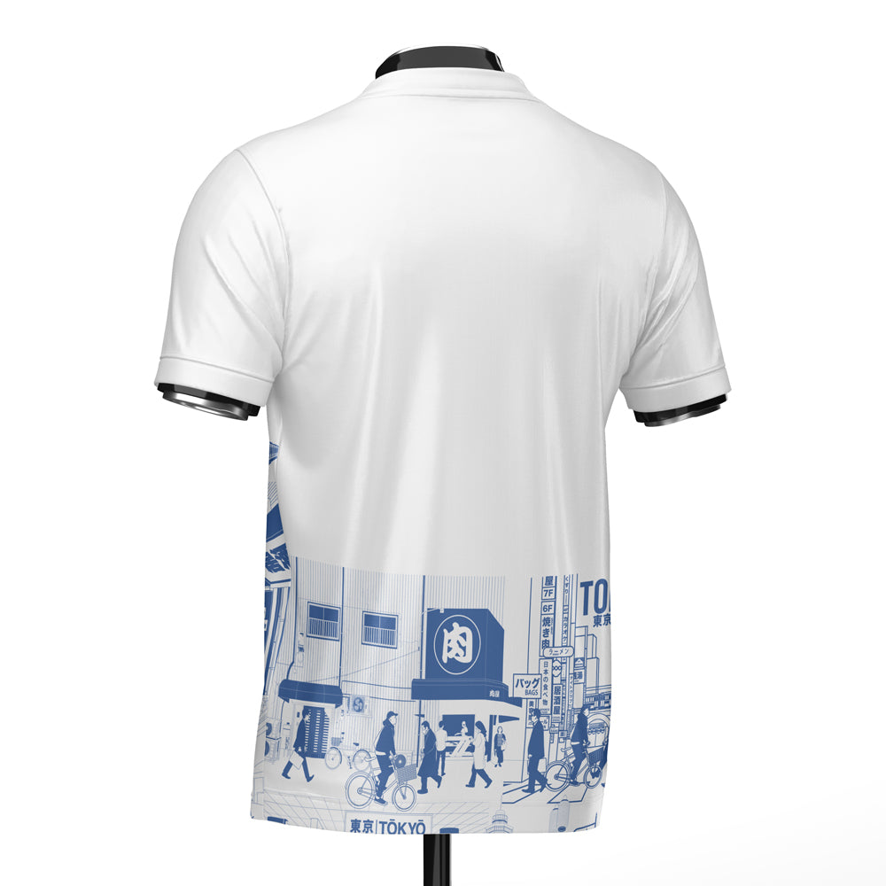 Japan Tokyo Heritage Football Jersey Blue (Wolvate) Adult Short Sleeve_1