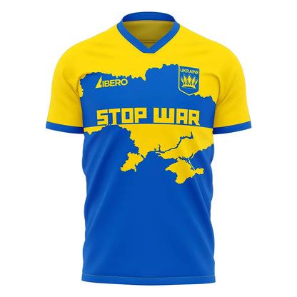 Ukraine Stop War Concept Football Kit (Libero) - Blue (SHEVCHENKO 7)_3