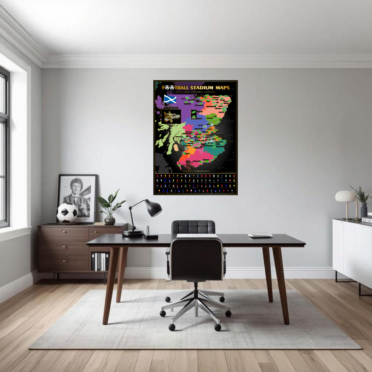 Scotland Football Stadium Scratch-Off Map | Lokkaroom Store