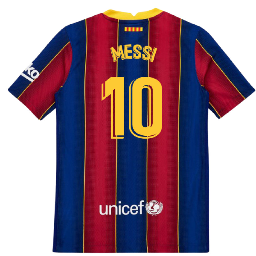 2020-2021 Barcelona Vapor Match Home Shirt (Kids) (MESSI 10)_3