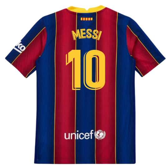 2020-2021 Barcelona Vapor Match Home Shirt (Kids) (MESSI 10)_3
