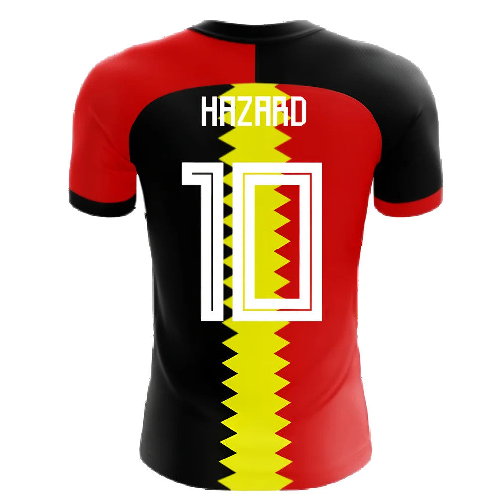 2025-2026 Belgium Flag Concept Football Shirt (Hazard 10)_4