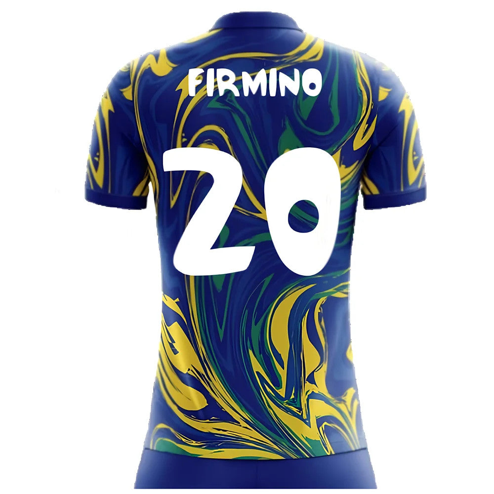 2025-2026 Brazil Away Concept Shirt (Firmino 20) - Kids_4