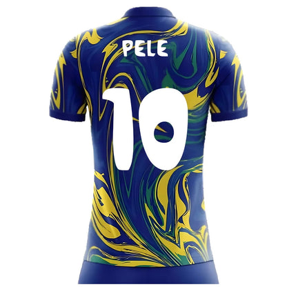 2025-2026 Brazil Away Concept Shirt (Pele 10) - Kids_4