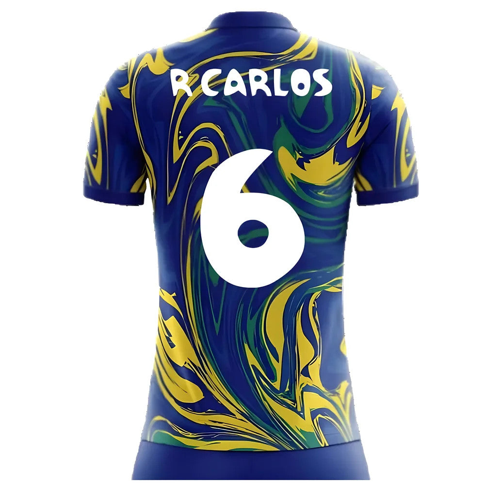 2025-2026 Brazil Away Concept Shirt (R Carlos 6) - Kids_4