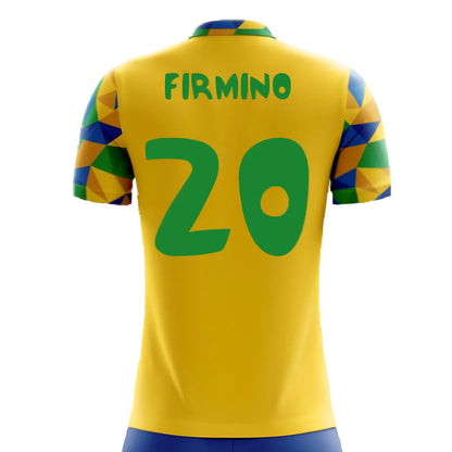 2025-2026 Brazil Home Concept Football Shirt (Firmino 20) - Kids_4