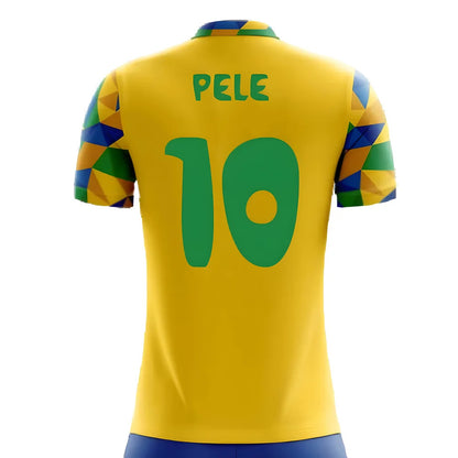 2025-2026 Brazil Home Concept Football Shirt (Pele 10) - Kids_4