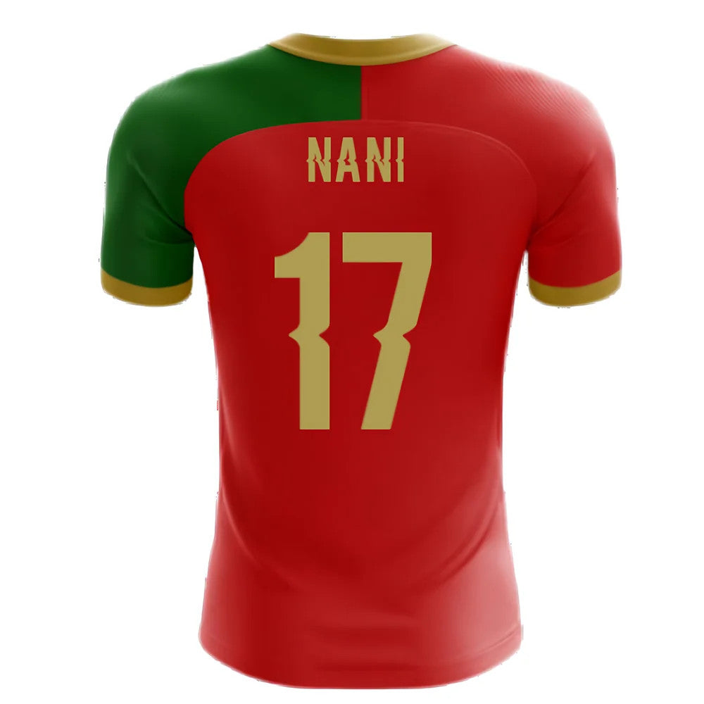2025-2026 Portugal Flag Home Concept Football Shirt (Nani 17)_4