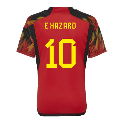 2022-2023 Belgium Home Shirt (Kids) (E Hazard 10)_4