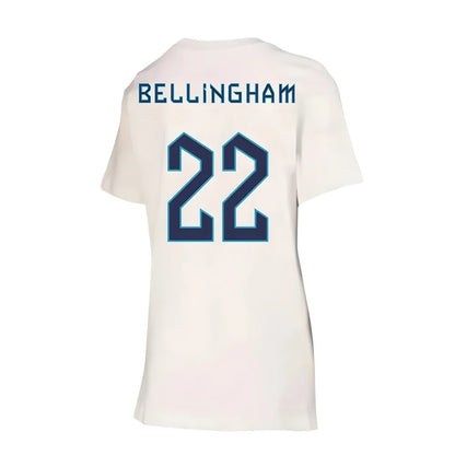 2022-2023 England Crest Tee (White) - Kids (Bellingham 22)_4
