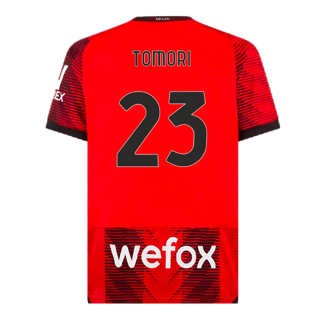 2023-2024 AC Milan Home Shirt (Tomori 23)_4