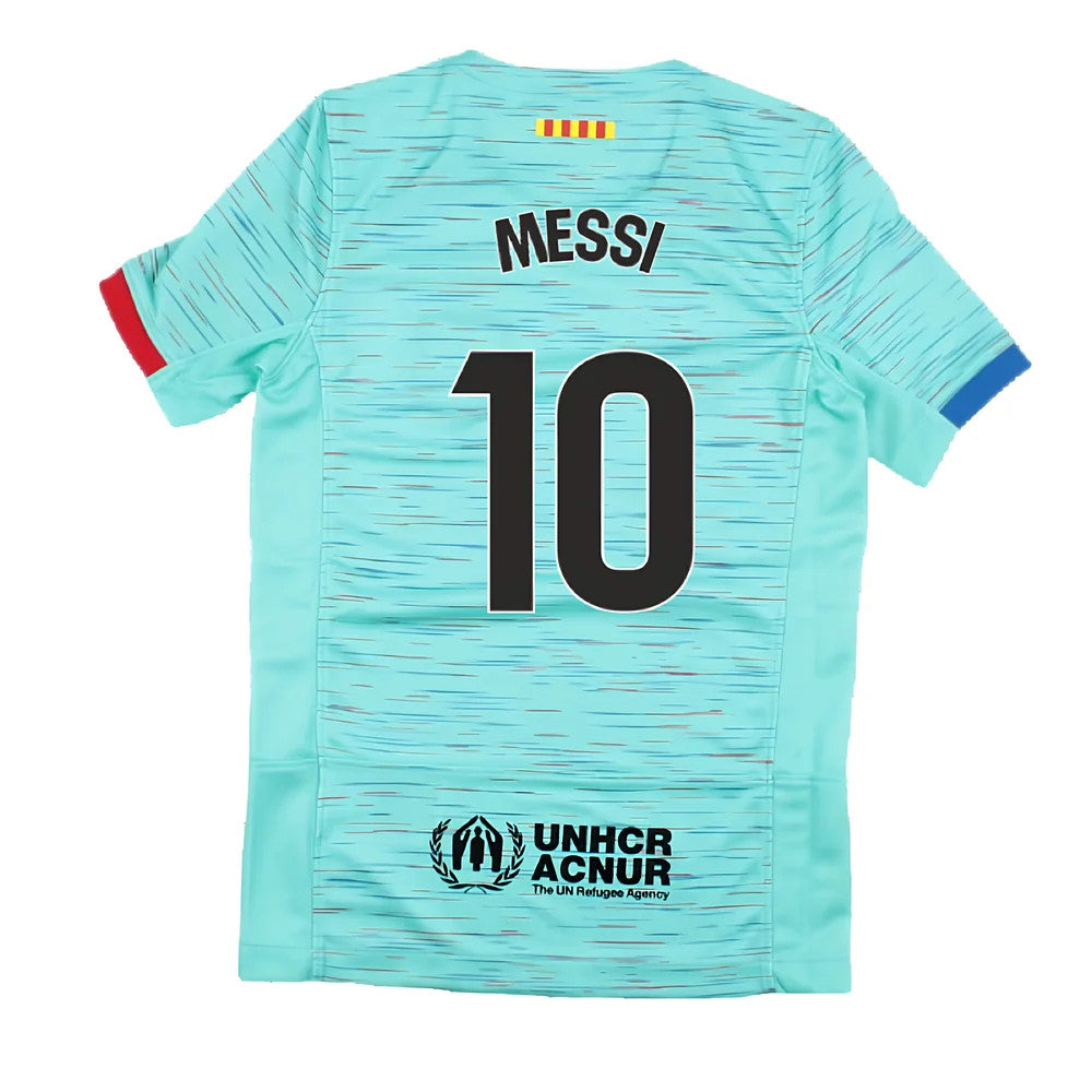 2023-2024 Barcelona Third Shirt (Kids) (Messi 10)_4
