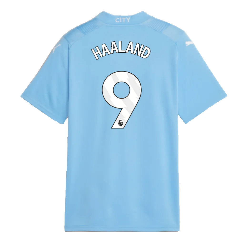 2023-2024 Man City Home Shirt (Kids) (HAALAND 9)_4