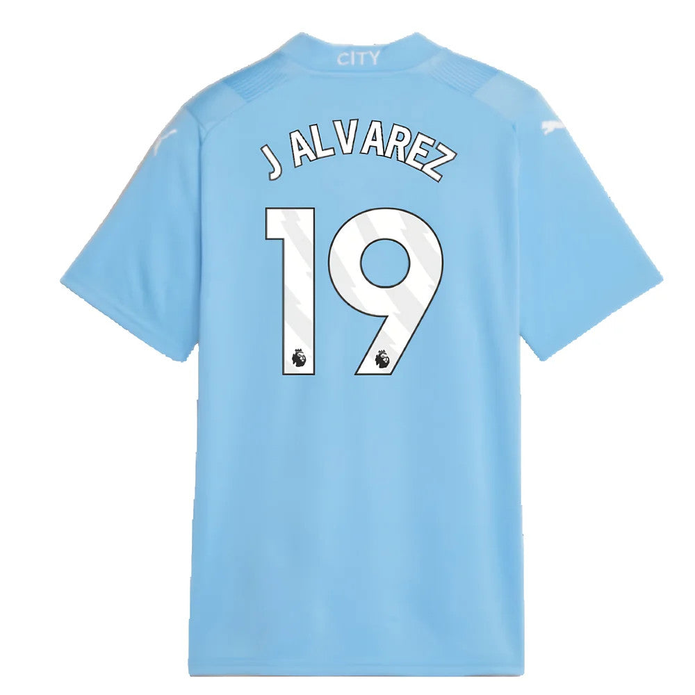 2023-2024 Man City Home Shirt (Kids) (J ALVAREZ 19)_4