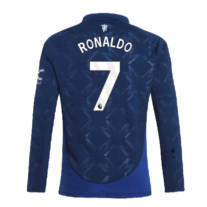 2024-2025 Man Utd Long Sleeve Away Shirt (Kids) (Ronaldo 7)_5