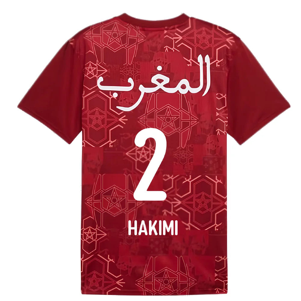 2024-2025 Morocco Prematch SS Jersey (Red) (Hakimi 2)_5