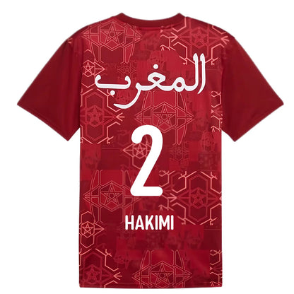 2024-2025 Morocco Prematch SS Jersey (Red) (Hakimi 2)_5