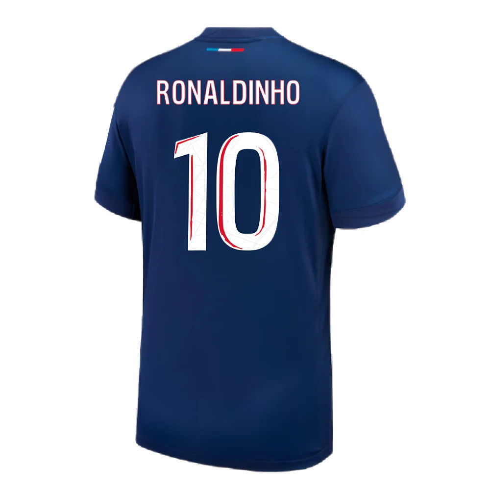 2024-2025 PSG Paris Saint Germain Home Shirt (Kids) (Ronaldinho 10)_4