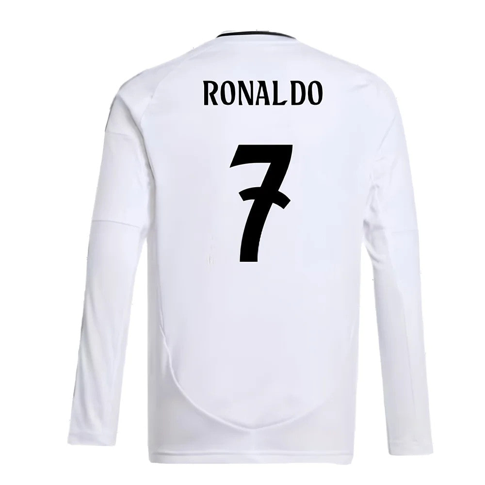 2024-2025 Real Madrid Long Sleeve Home Shirt (Kids) (Ronaldo 7)_5