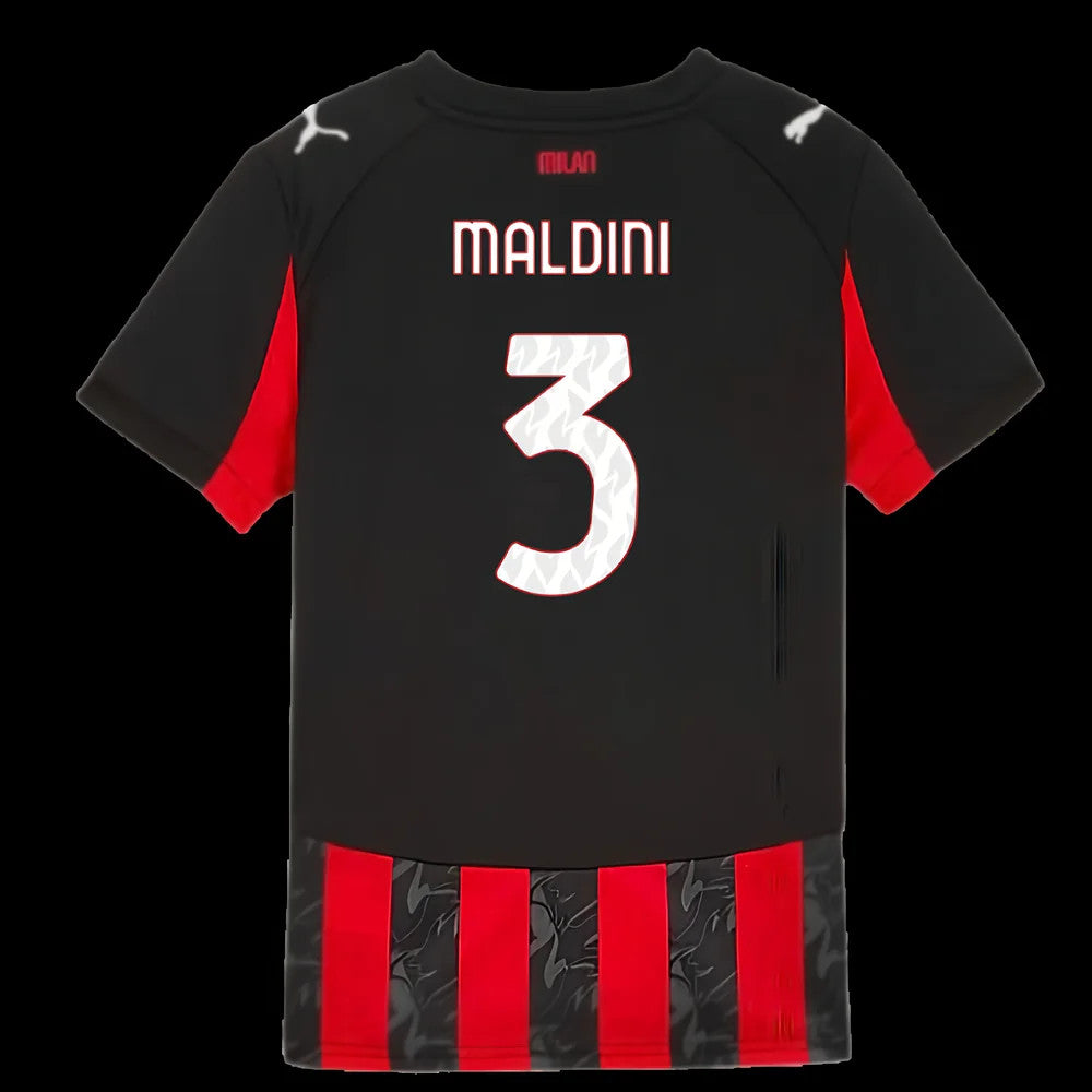 2025-2026 AC Milan Home Shirt (Kids) (Maldini 3)_5