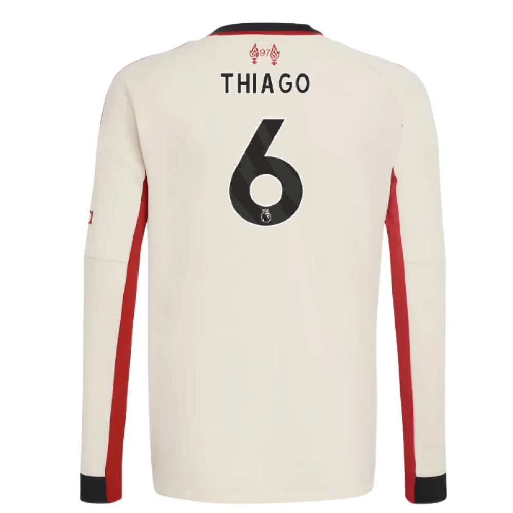 2025-2026 Liverpool Away Long Sleeve Shirt (Kids) (Thiago 6)_3