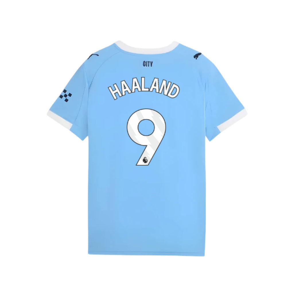 2025-2026 Man City Home Shirt (Kids) (Haaland 9)_3