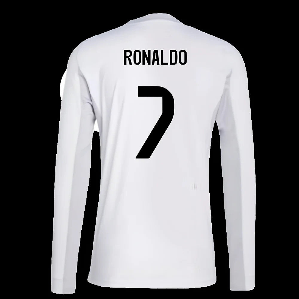 2025-2026 Real Madrid Long Sleeve Home Shirt (Ronaldo 7)_6