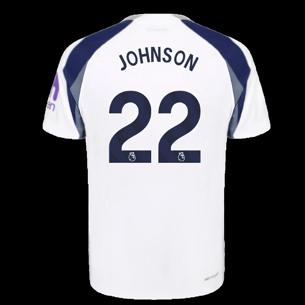 2025-2026 Tottenham Hotspur Authentic Home Shirt (Johnson 22)_6