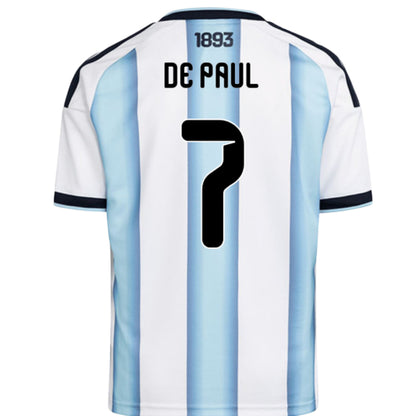 2026-2027 Argentina Home Shirt (Kids) (De Paul 7)_5