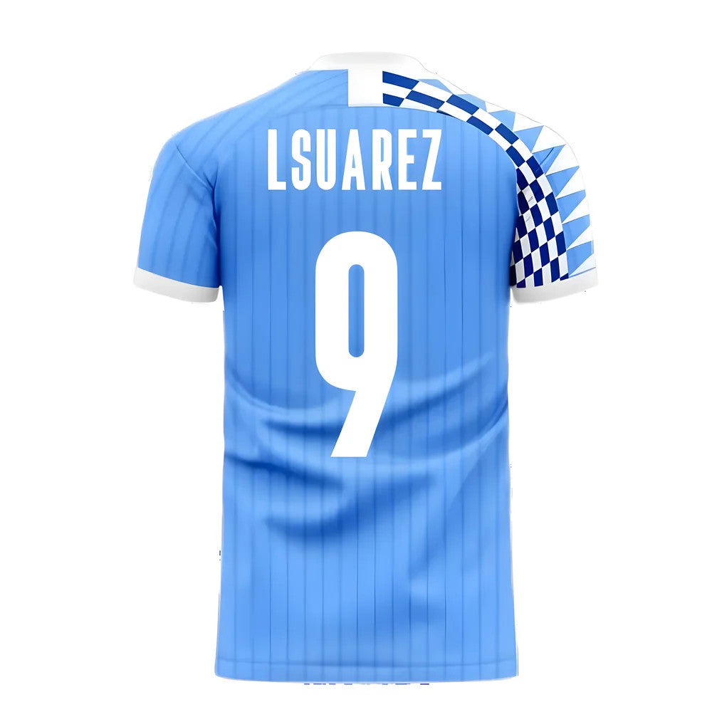 Uruguay 2025-2026 Home Concept Football Kit (Libero) (L SUAREZ 9)_2