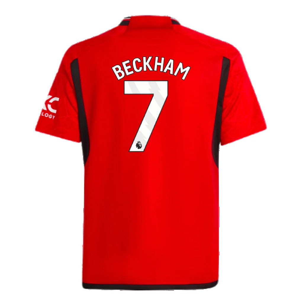 2023-2024 Man Utd Home Shirt (Kids) (Beckham 7)_4