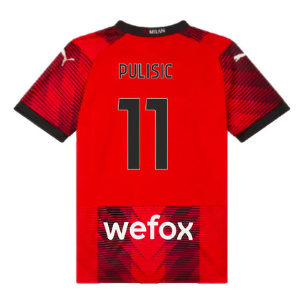 2023-2024 AC Milan Home Shirt (Kids) (Pulisic 11)_4