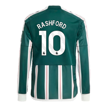 2023-2024 Man Utd Away Long Sleeve Shirt (Kids) (Rashford 10)_4